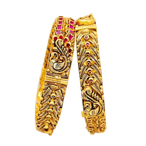 Bridal Antique Bangle 46.580gm