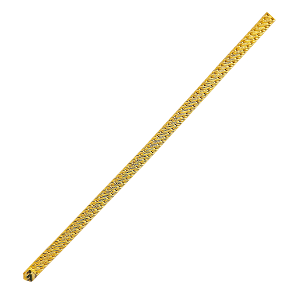 Amazon.com: TEX 14k Solid Yellow Gold Men's ID Curb Link Bracelet 14 mm 52  grams 9.5