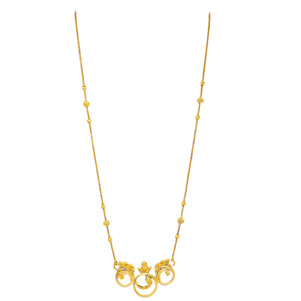 Elegant Pendant Gold Chain 10.820gm