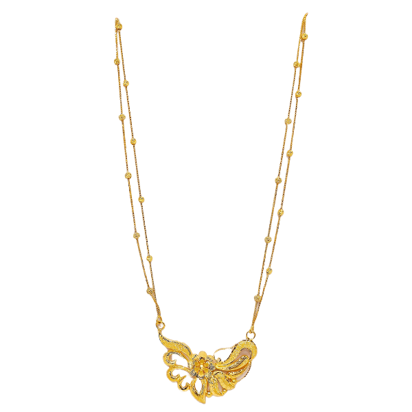 Elegant Pendant Gold Chain 14.860gms