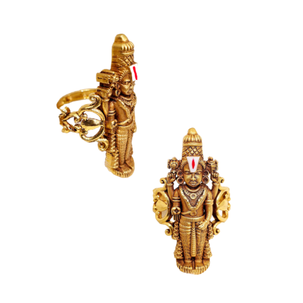 Nagas Balaji Ring Weight 18.370gms Size 25