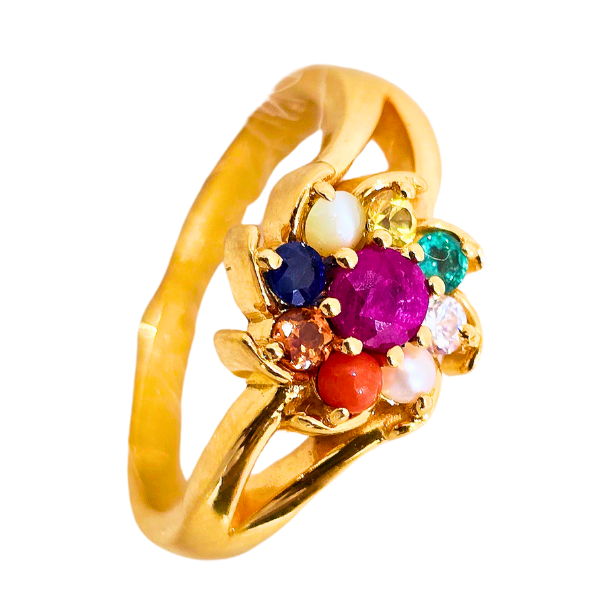 Bridal Navarathna Ladies rings 6.230Grams