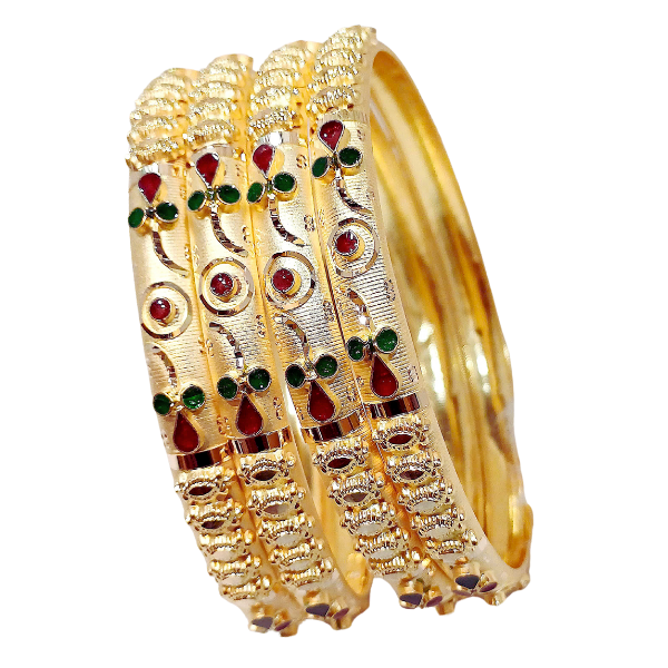 Fancy Gold Bangle 32.430 Grams Size 2.616