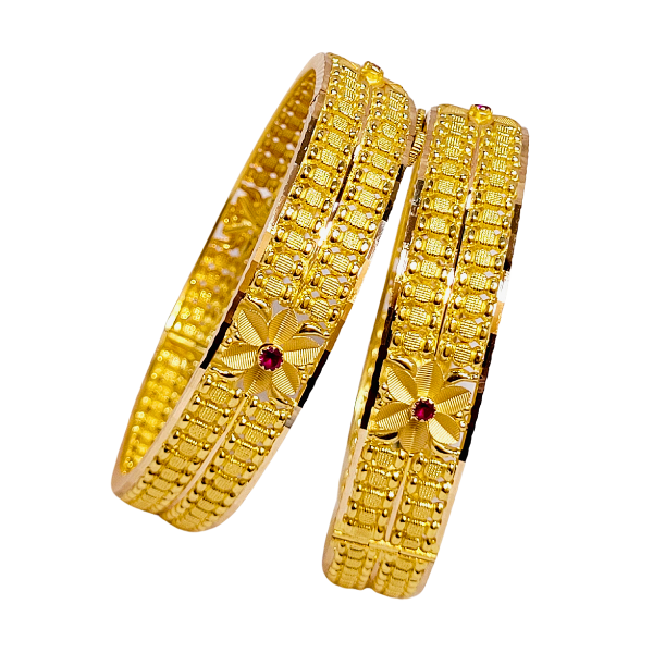 Flower Bangle Screw Type 32.700 grams, size 2.6