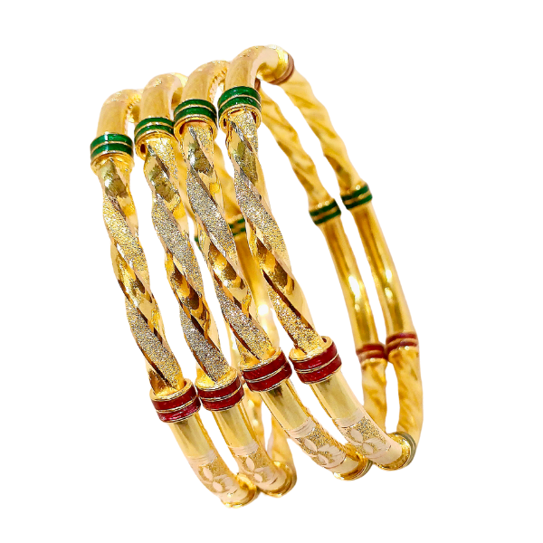 Twisted Solid Bangle 48.450 Grams, Size 2.716